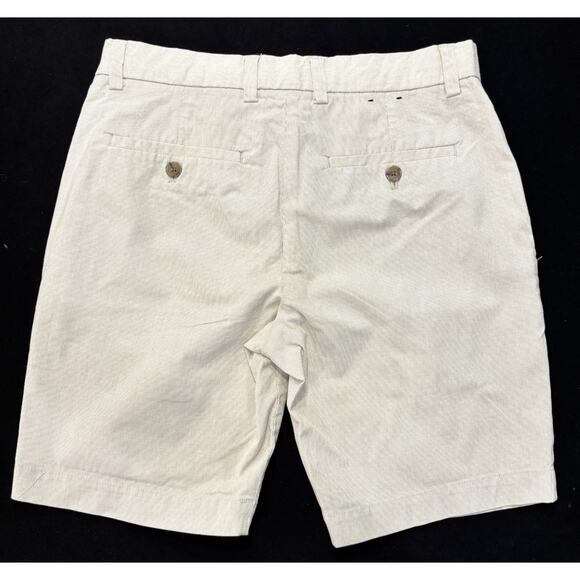 Banana Republic Aiden Club Men's Tan Shorts with White Stripes Size 29 - Picture 4 of 5